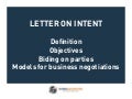 Letter of intent sample for business