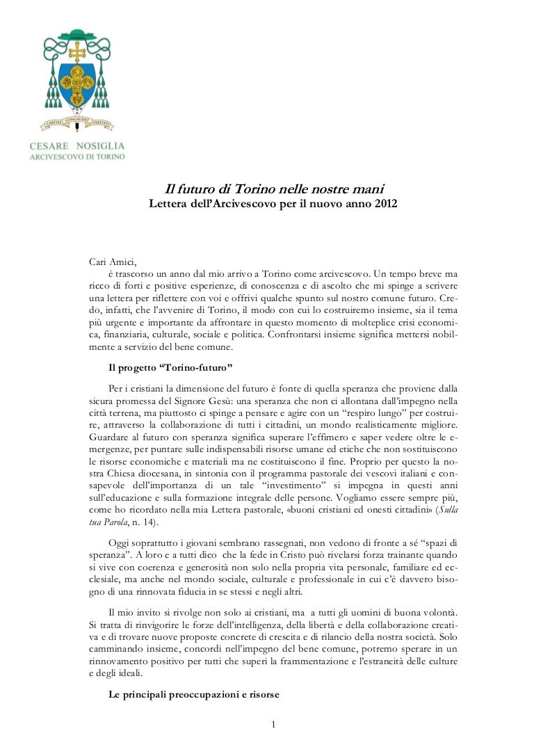 Lettera Alla Citta Il Futuro Di Torino Nelle Nostre Mani