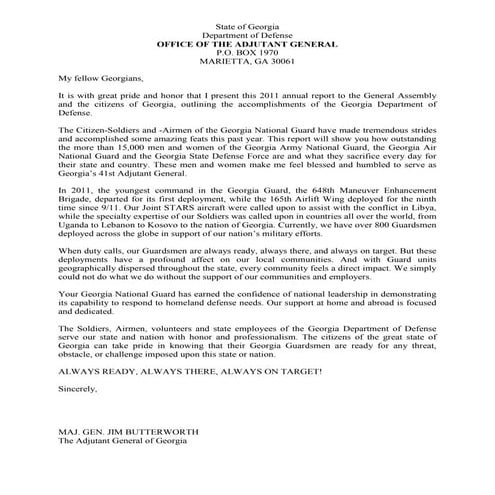Letter from adjutant general | DOCX