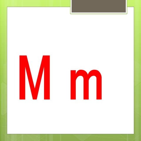 Beginning Sounds: LETTER M