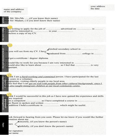 Letter of application