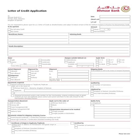 Letter of credit_application