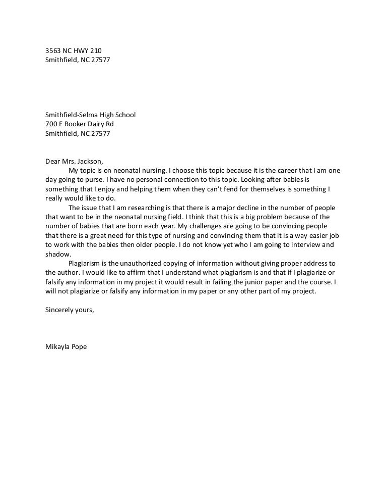 How to write a general letter of intent picture