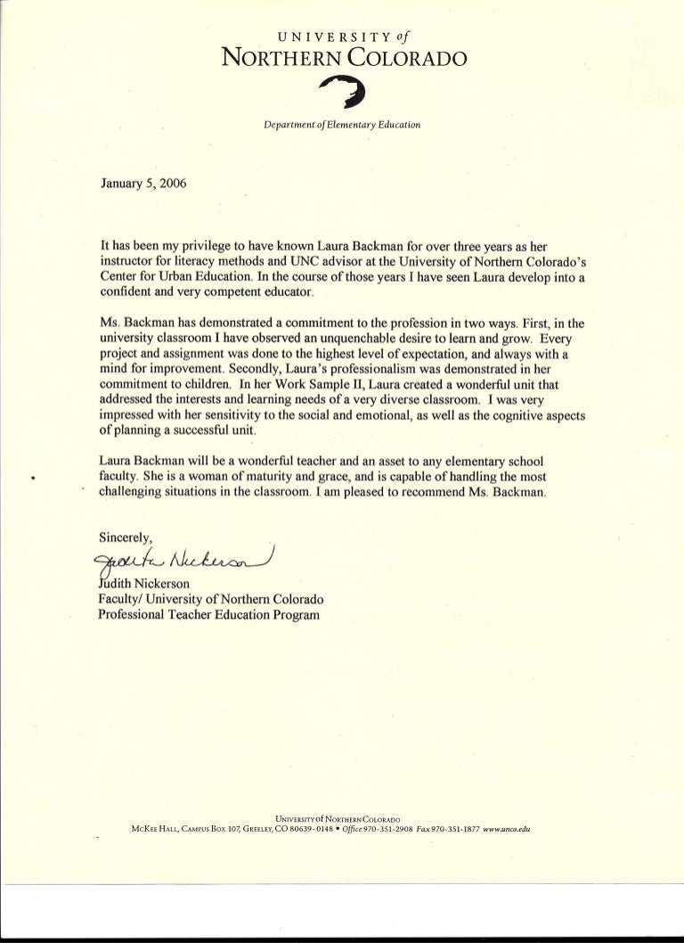 letter of recommendation from judith nickerson faculty of nih letter of recommendation