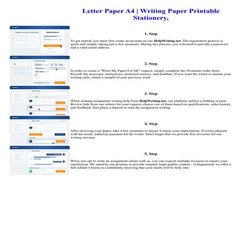 Letter Paper A4 Writing Paper Printable Stationery,