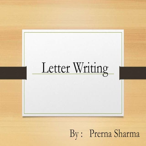 Letter writing