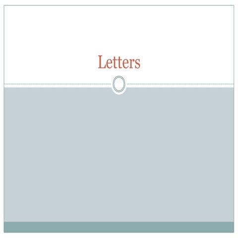 Letters