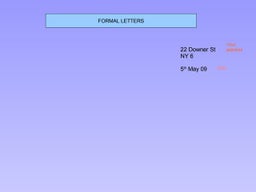 Formal Letter Vs Informal Letter Ppt Formal Letter Vs Informal Letter Ppt