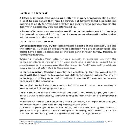 Letters of interest resignation 2017