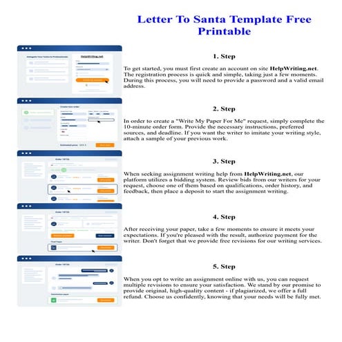 Letter To Santa Template Free Printable | PDF