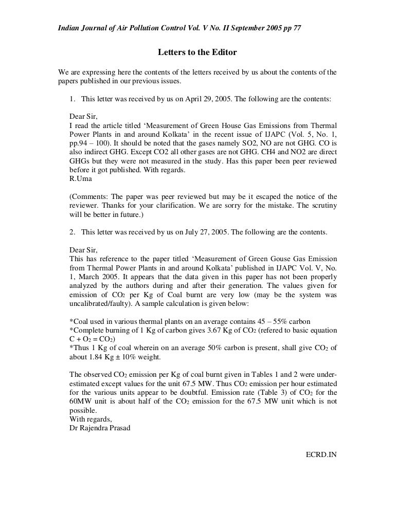 Letter To The Editor letter-to-the-editor