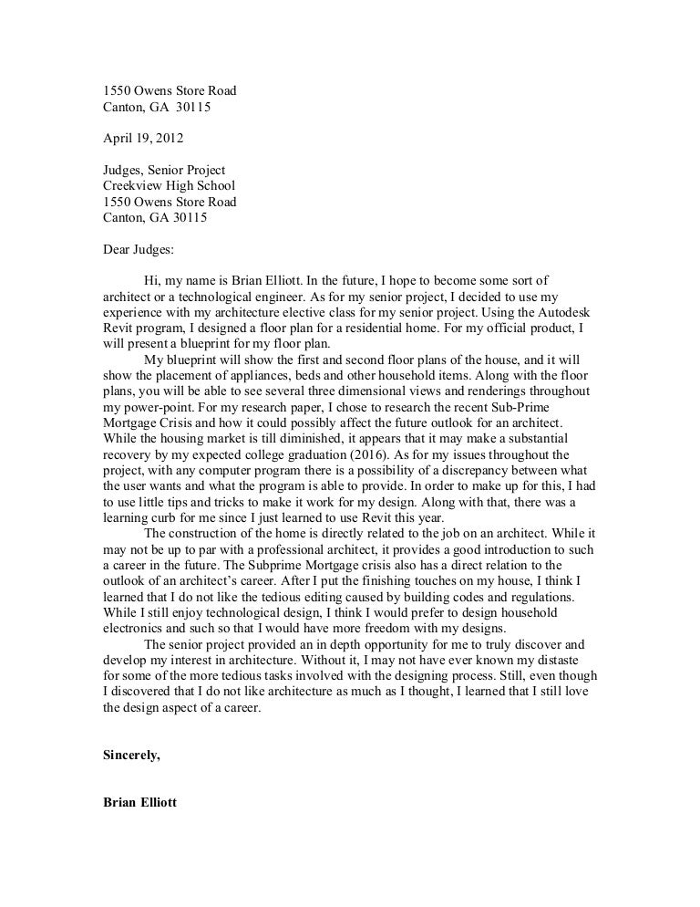 Letter to the Judges