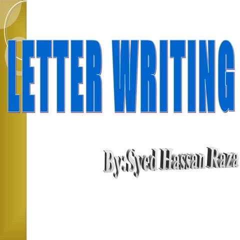 Letter writing