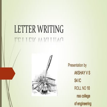 Letter writing