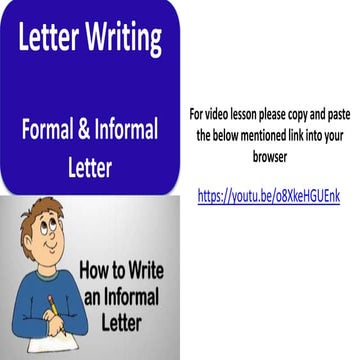 Letter Writing Tricks | Formal and Informal English