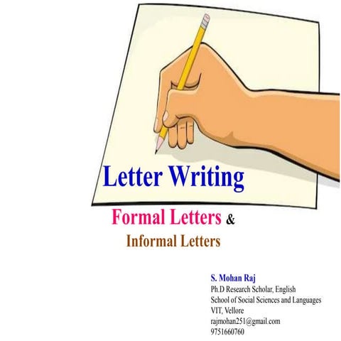 Letter writing formal letters and informal letters