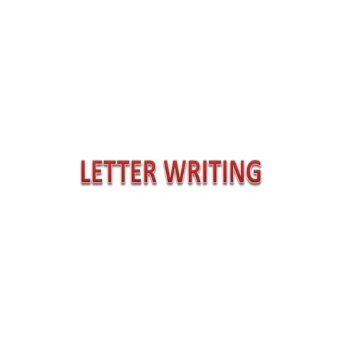 INFORMAL Letter writing  ppt for class 6