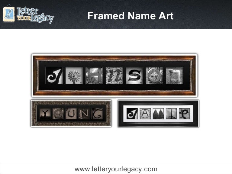 Framed Name Art