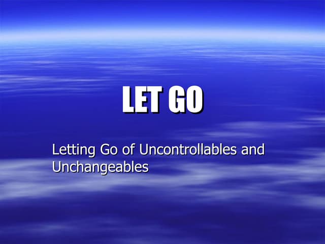 Letting Go