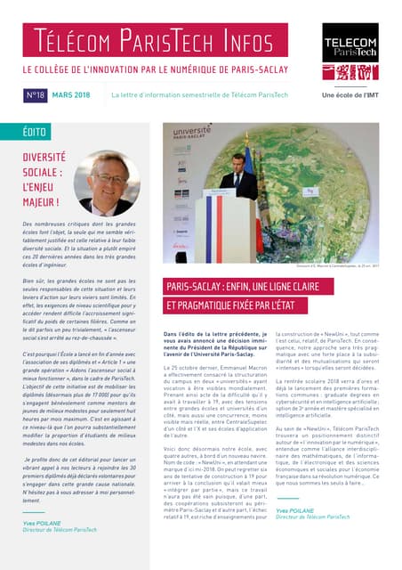 Lettre semestrielle 18 mars 2018