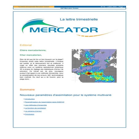 Mercator Ocean newsletter 14