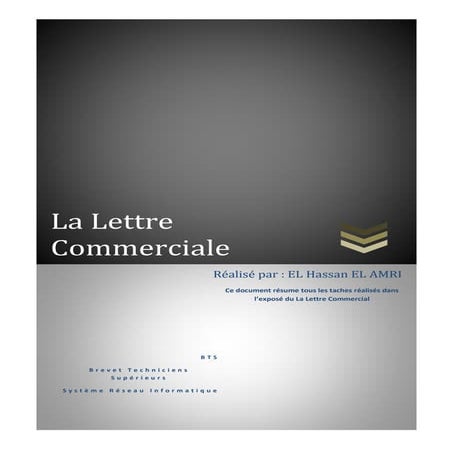 lettre commercial 