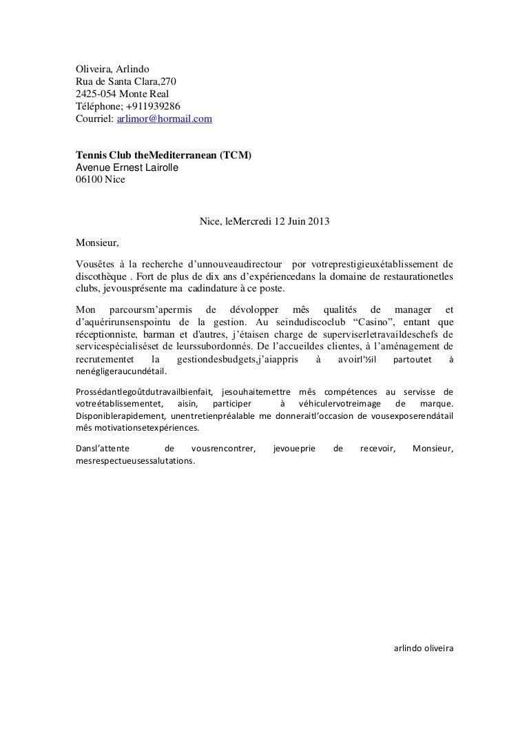 Lettre De Motivation Linkedin