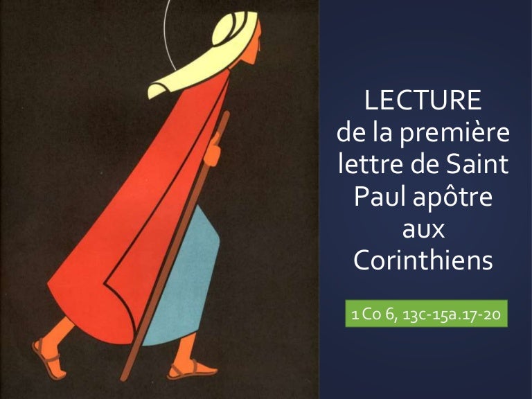 Lettre De Saint Paul Apotre Aux Corinthiens 12 31-13