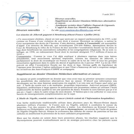 Lettre omnium aout 2011