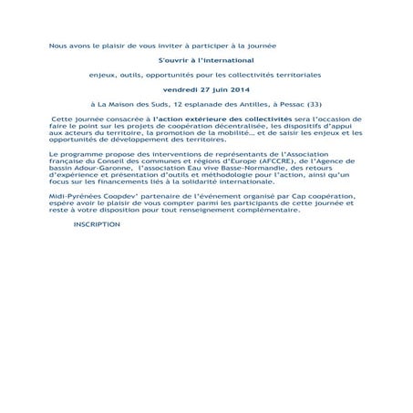 Lettre pour le 27 juin à bordeaux
