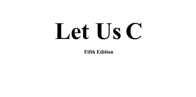Let us c a programming book for beginners and helping to all- yashwantkanetka...