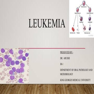 LEUKEMIA- BASICS AND THE CHARACTERISTICS | PPTX