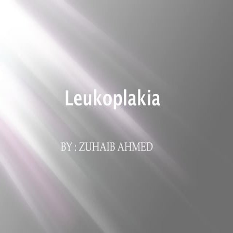 Leukoplakia final 1
