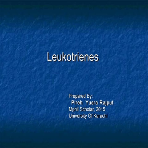 Leukotrienes