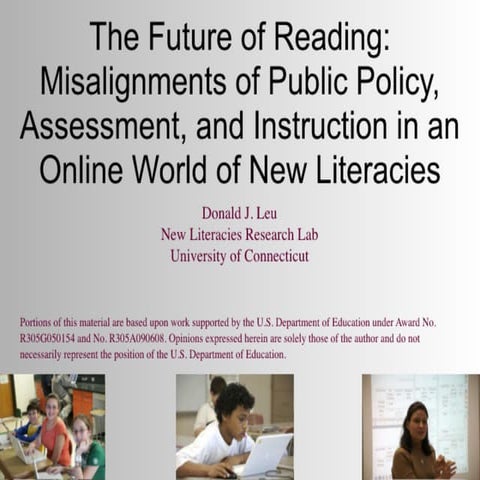 Leu Keynote at the Summit on Reading: School Library Journal | PDF