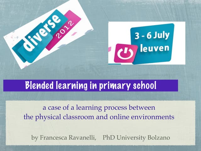Blended learning in Primary School