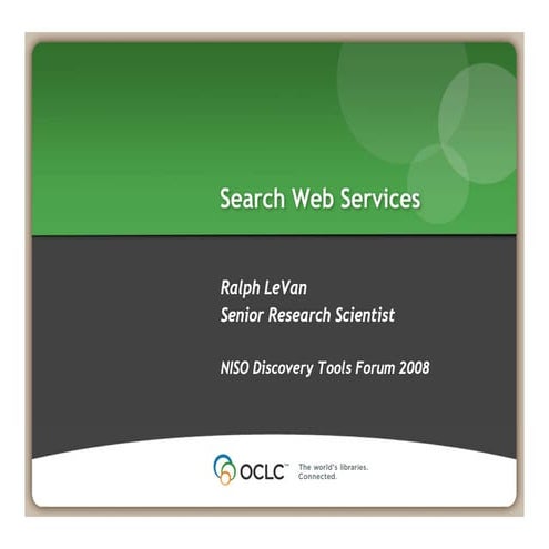 LeVan, "Search Web Services"