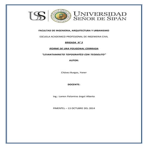Levantamineto topográfico con teodolito