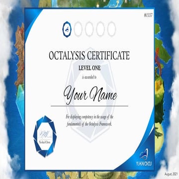 Octalysis Certificate - Level 1 (Octalysis Prime)