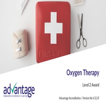 Level 2 Award in Oxygen Therapy | PDF