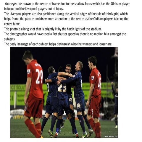 Analysis of professional photographs