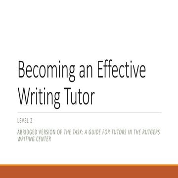 Level 2 Writing Workshop
