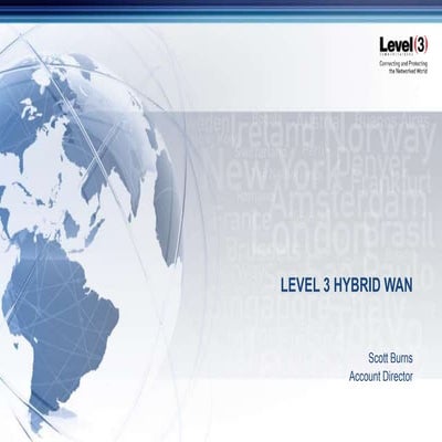 Level 3 Hybrid WAN/SDN Defined