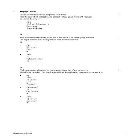 Level 5 handling data answers