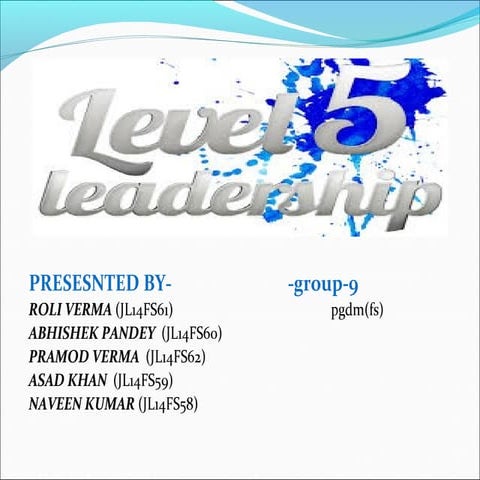 Level 5 leadership