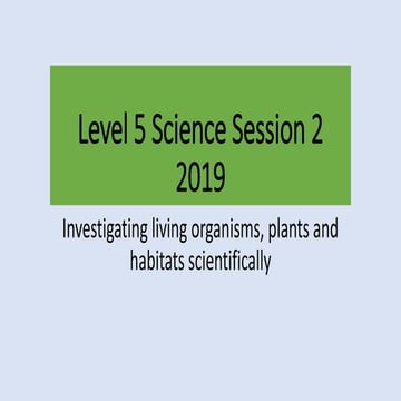 Level 5 Subjects within the Curriculum Session 2 