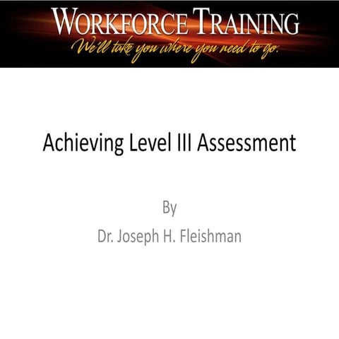 Level 3 Assessment