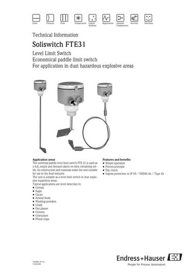 Level Limit Switch-Soliswitch FTE31