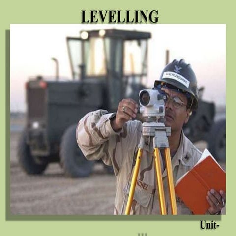 Levelling.pptx for civil engineering and b tech