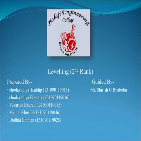 Levelling .ppt